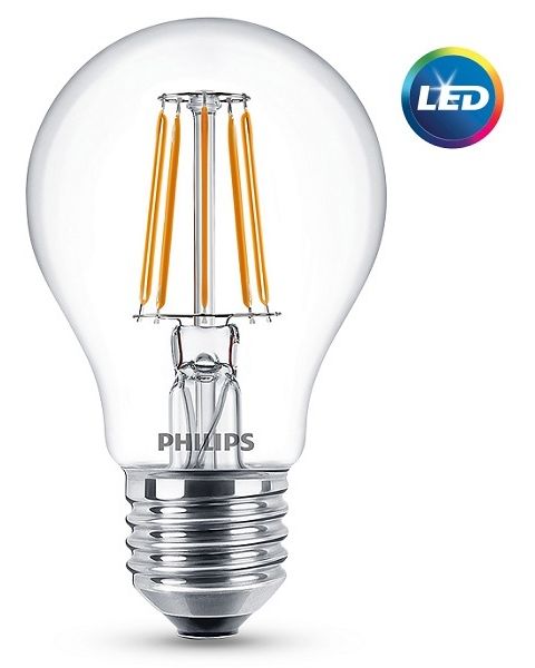 Philips LED Classic Bulb ND 4W A60 E27  2700K clear