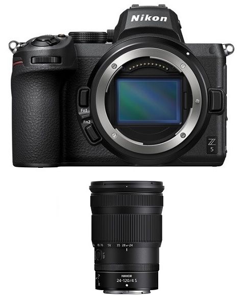 كاميرا نيكون Z5 بدون مرآة (VOA040AM) + عدسة 24-12مم F/4 S + بطاقة عضوية