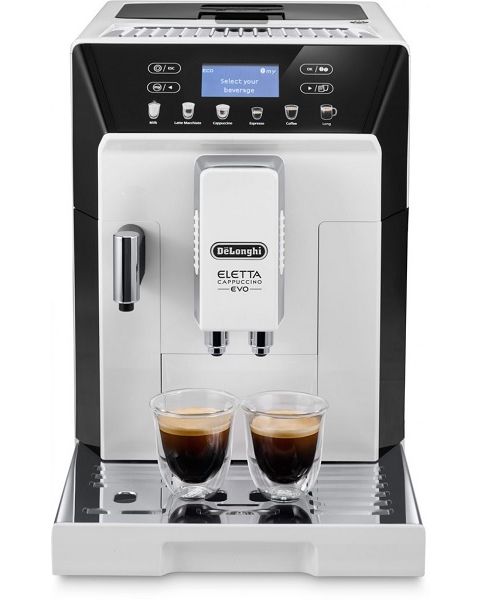 ماكينة ديلونجي Eletta Evo الأوتوماتيكية لتحضير القهوة من الحبة الى الفنجان (DLECAM46.860.W)