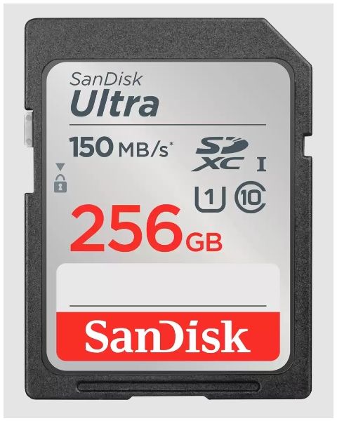 SanDisk Ultra® SDHC™ UHS-I card and SDXC™ UHS-I card 256GB (SDSDUNC-256G-GN6IN)