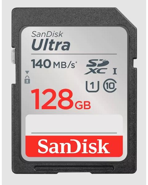 SanDisk Ultra® SDHC™ UHS-I card and SDXC™ UHS-I card 128GB (SDSDUNB-128G-GN6IN)