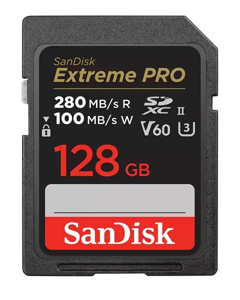 SanDisk Extreme PRO SDXC™ UHS-II Card 128GB (SDSDXEP-128G-GN4IN)