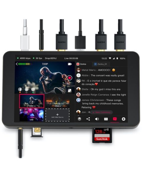 YoloLiv YoloBox Portable All-in-One Multi-Camera Live Streaming Encoder, Switcher, Monitor, and Recorder (YOLOBOX)