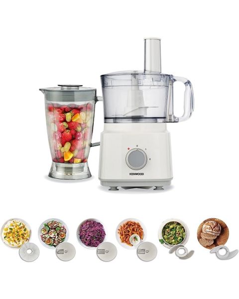 Kenwood FDP03.COWH Food Processor 750W Multi-Functional With 8 Processing Tools (OWFDP03.C5WH)