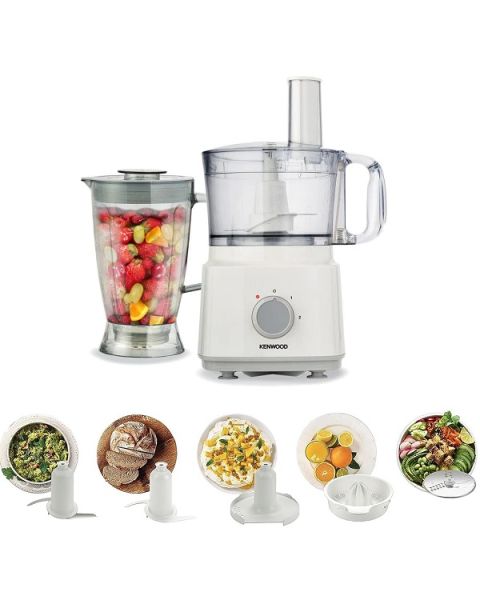 Kenwood FDP03.C2WH Food Processor 750W with 6 Attachments (OWFDP03.C2WH)
