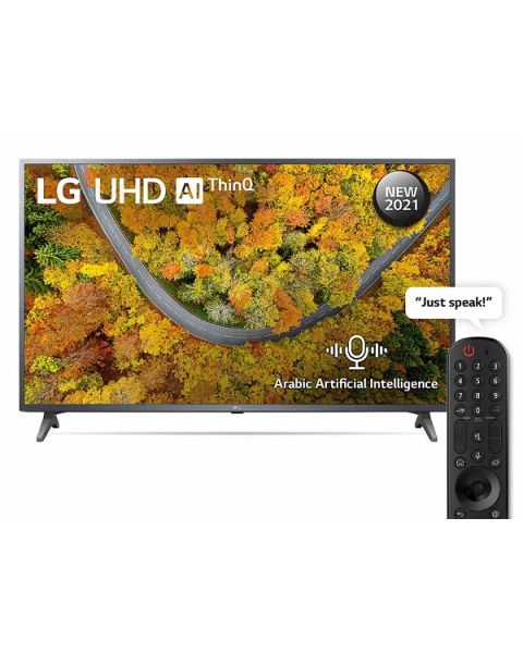 تلفزيون 65  UHD بوصة UP75،  مع تقنية 4K HDR،  النشطة ومنصة WebOS الذكية وتقنية ThinQ AI (65UP7550PVG)
