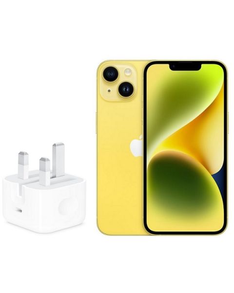Apple iPhone 14 Plus Yellow 128GB + USB-C Power Adapter (MR603AH/A)