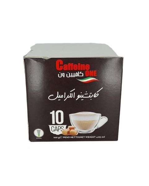 Caffeine One Dolce Caramel Cappuccino 10 Capsules (CAFFEINE CARAMEL)