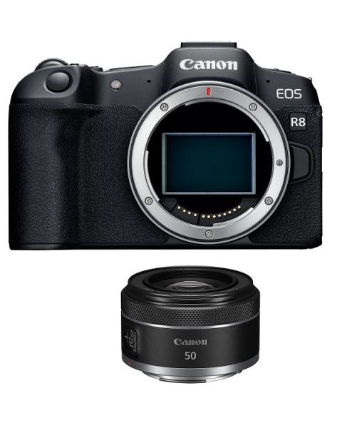 Canon EOS R8 Body Only + RF 50mm F1.8 STM Lens (EOSR8-B)