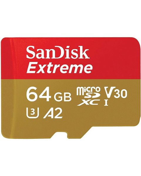 SanDisk 64GB SDXC 160MB/S Micro Extreme Memory Card (SDSQXA2-064G-GN6MN)