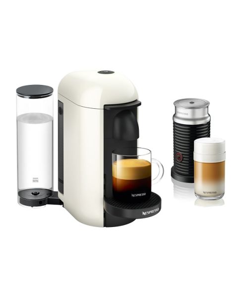 Nespresso VertuoPlus White + Milk Frother (GCB2WH+3694BK)