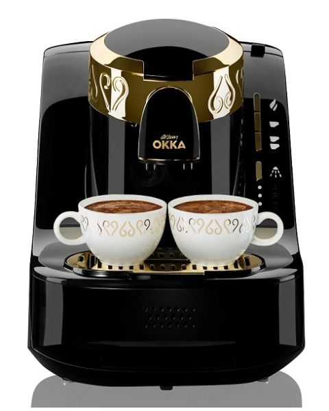 OK008 ارزوم اوكا ماكينة صنع القهوة التركية اسود (OK008–Black Gold)
