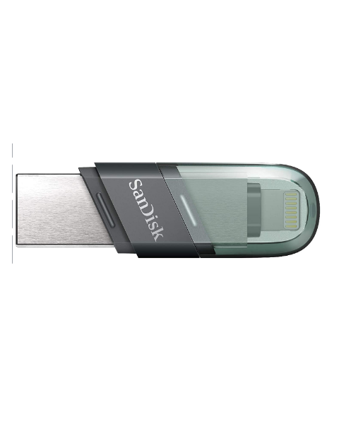 SanDisk 128GB IXPAND FLASH DRIVE FLIP (SDIX90N-128G-GN6NE)