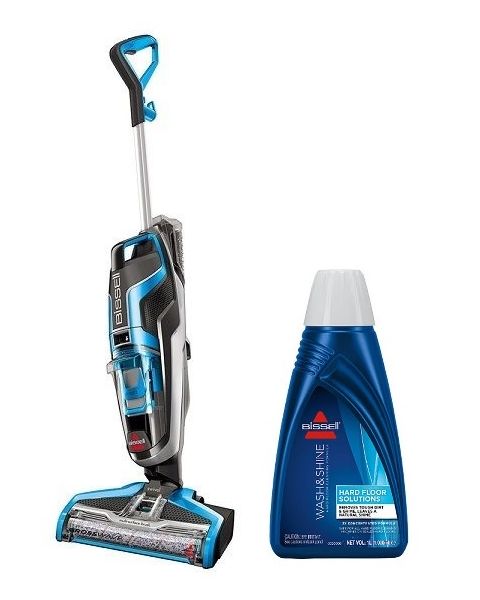 BISSELL CrossWave Multi-Surface Corded Cleaner for Floors & Carpet with Self Cleaning + Wash & Shine Hard floor solution (1713K)  