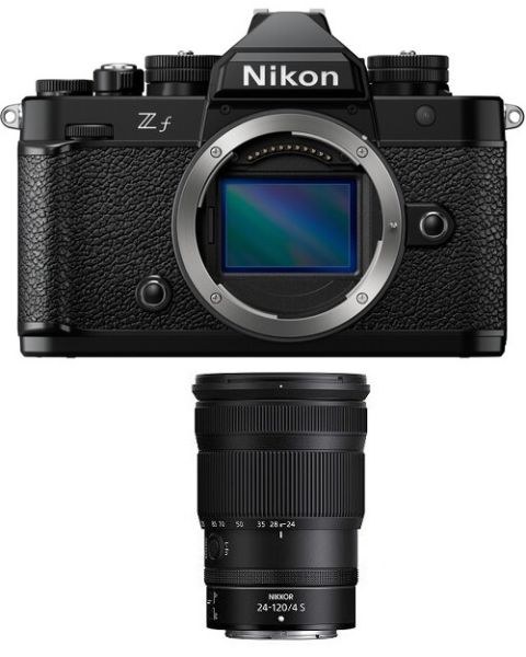 نيكون Zf ميرورليس كاميرا هيكل فقط + عدسة 24-120مم F/4 S + بطاقة عضوية نيكون (VOA120AM)