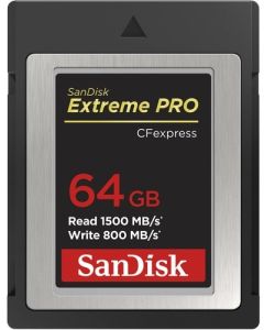 SanDisk 64GB Extreme PRO CFexpress Card Type B (SDCFE-064G-GN4NN)