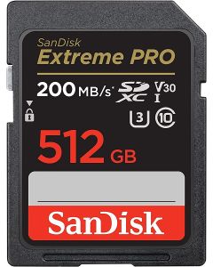 سانديسك بطاقة ذاكرة  PRO SDHC / SDXC UHS-I سعة 512 جيجابايت (SDSDXXD-512G-GN4IN)