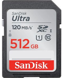 سانديسك بطاقة Ultra® SDHC™ UHS-I وبطاقة SDXC™ UHS-I  سعة 512 جيجابايت (SDSDUNC-512G-GN6IN)