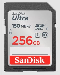 سانديسك بطاقة Ultra® SDHC™ UHS-I وبطاقة SDXC™ UHS-I  سعة 256 جيجابايت (SDSDUNC-256G-GN6IN)