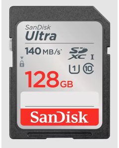 سانديسك بطاقة Ultra® SDHC™ UHS-I وبطاقة SDXC™ UHS-I  سعة 128 جيجابايت (SDSDUNB-128G-GN6IN)