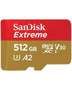 SanDisk 512GB SDXC 190MB/S Micro Extreme Memory Card (SDSQXAV-512G-GN6MN)