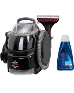 1558E BISSELL | SpotClean PRO portable Carpet Cleaner, 750W, Dual Tank System, Black + Wash & Shine Hard floor solution(1558E)