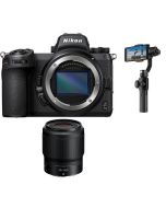 Nikon Z7ii Camera Body Only (VOA070AM) + Nikon Z 50mm f/1.8 S Lens + Zhiyun SMOOTH 4 3-axis Handheld Gimbal Stabilizer+ NPM Card